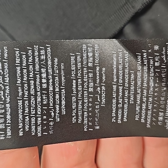 Guess Dress medium BodyCon Black  Lattice Stitching on side panels club wear - Picture 11 of 11